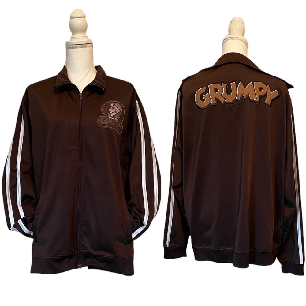 Disney Grumpy Dwarf Track Style Zip Up Jacket Women’s Large